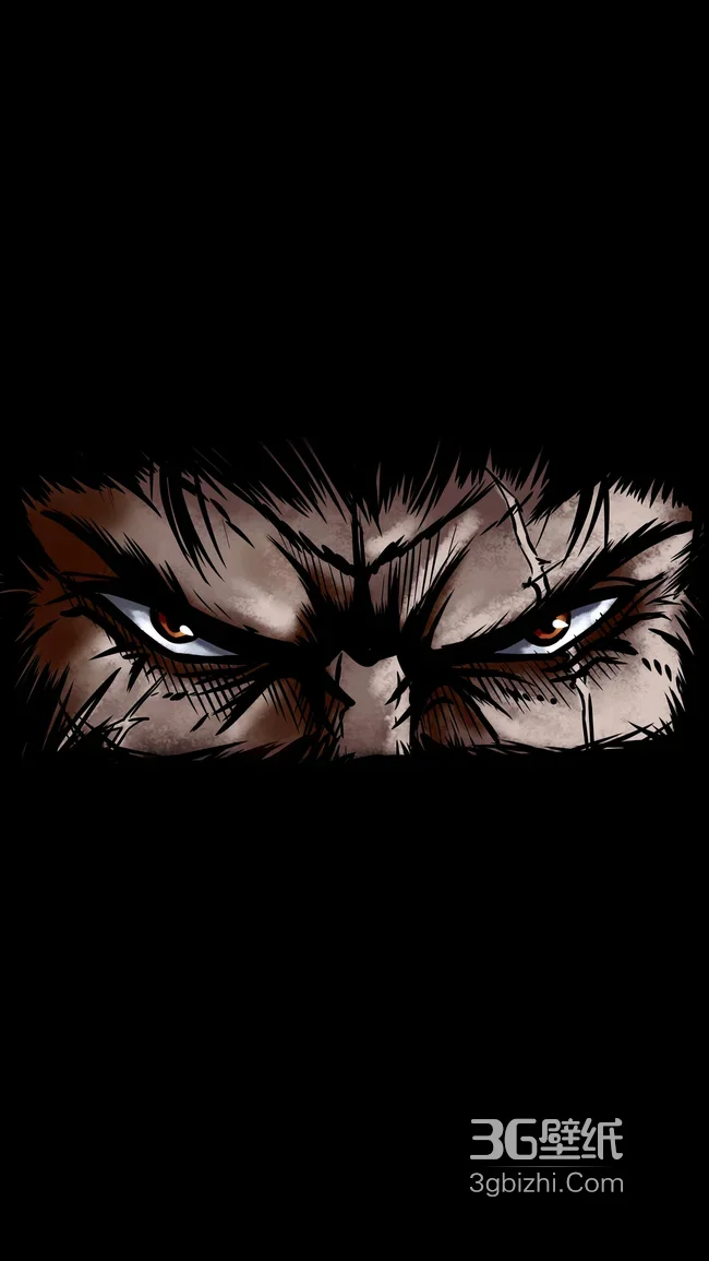 暗黑风锐利眼神动漫人物插画1