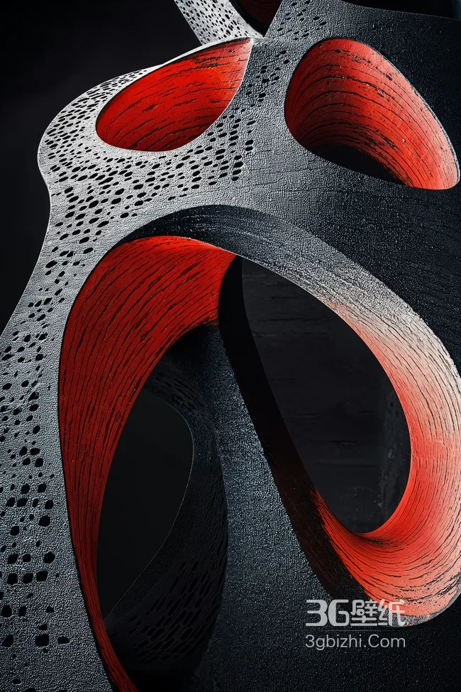 现代抽象螺旋雕塑艺术装置1