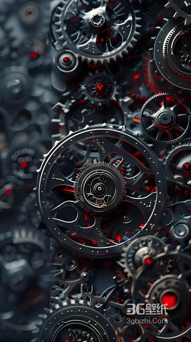 赛博朋克机械齿轮科技特写1