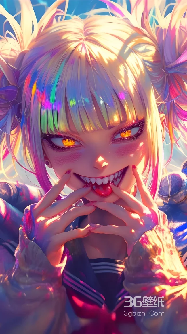 我的英雄学院 渡我被身子 双马尾炫彩插画1