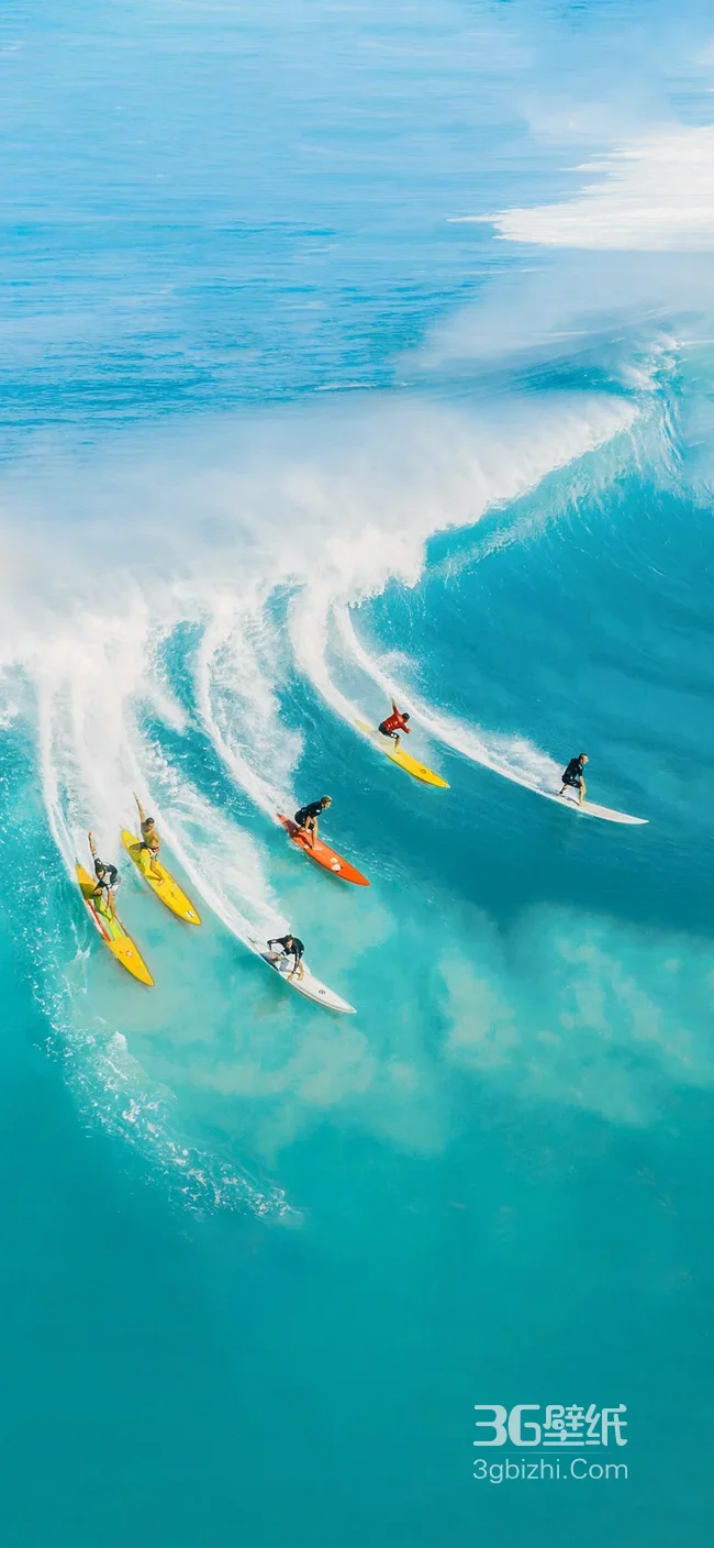 海面冲浪者乘风破浪追浪场景1