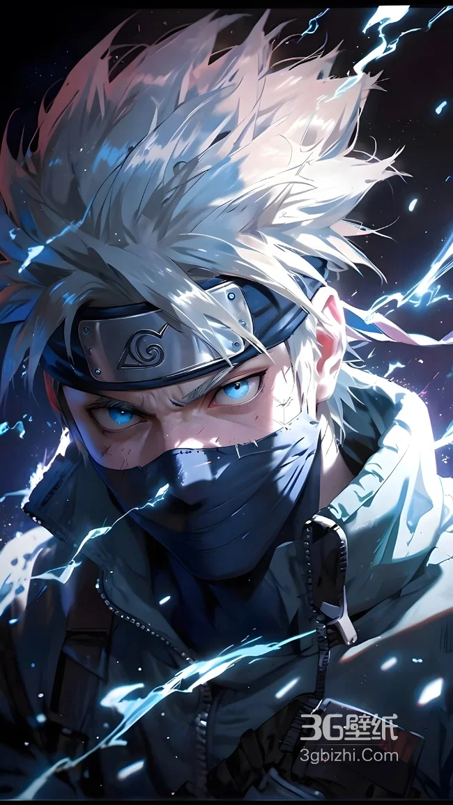 火影忍者旗木卡卡西帅气插画1