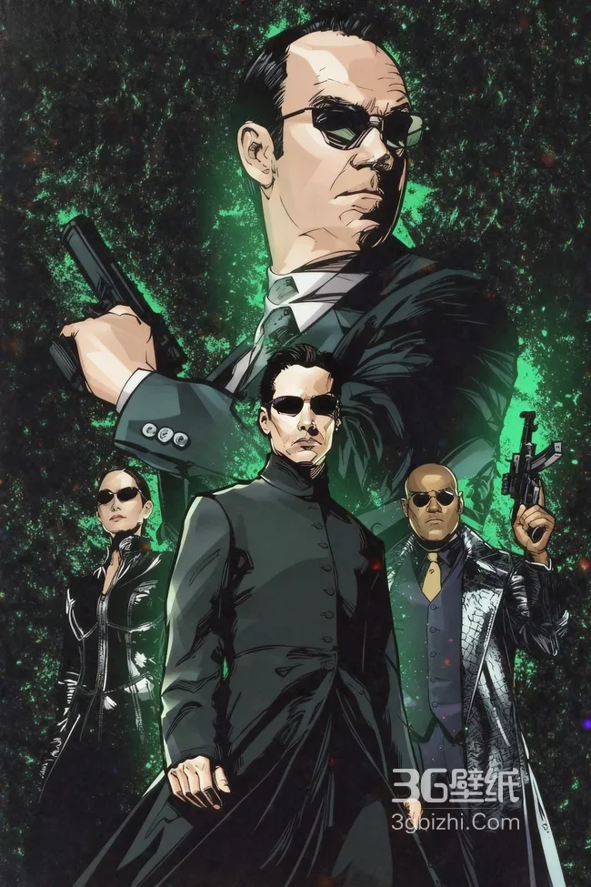 基努里维斯黑客帝国帅气手机壁纸下载1