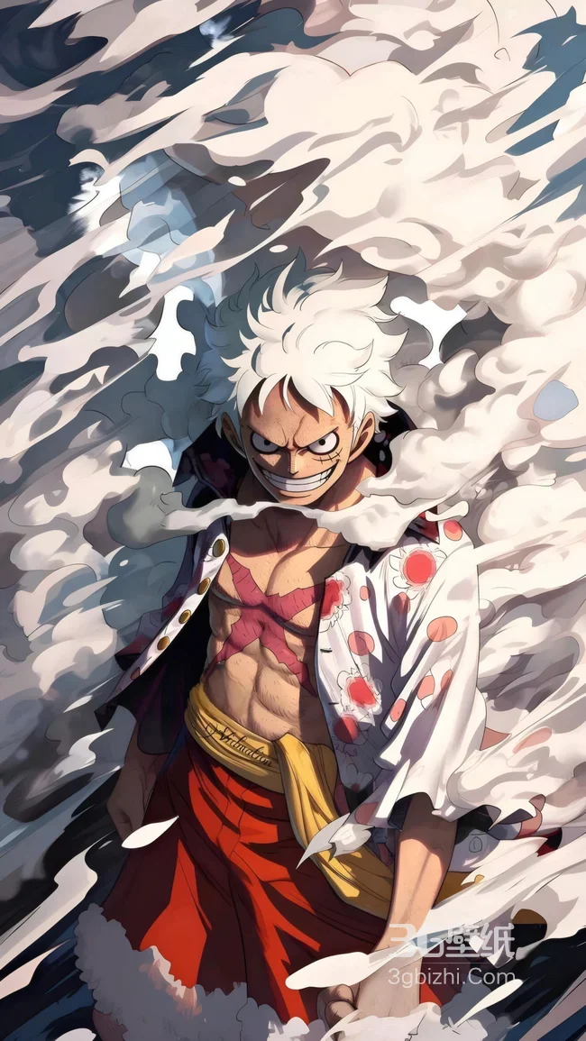 海贼王路飞五档形态动漫插画1