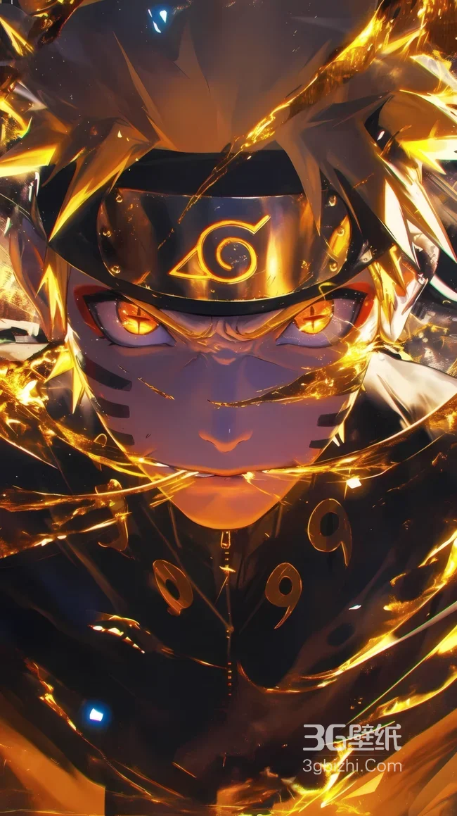 漩涡鸣人九尾模式金色查克拉-火影忍者-疑似AIGC修改1
