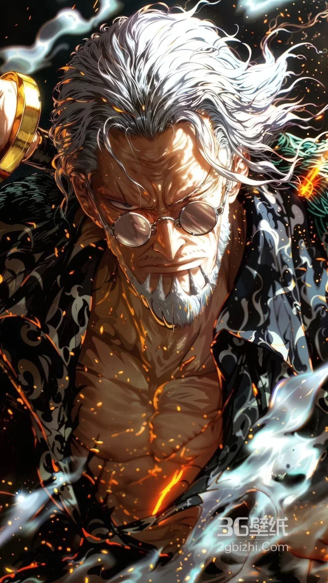 冥王雷利海贼王霸气战斗场景动漫高清插画-AIGC1