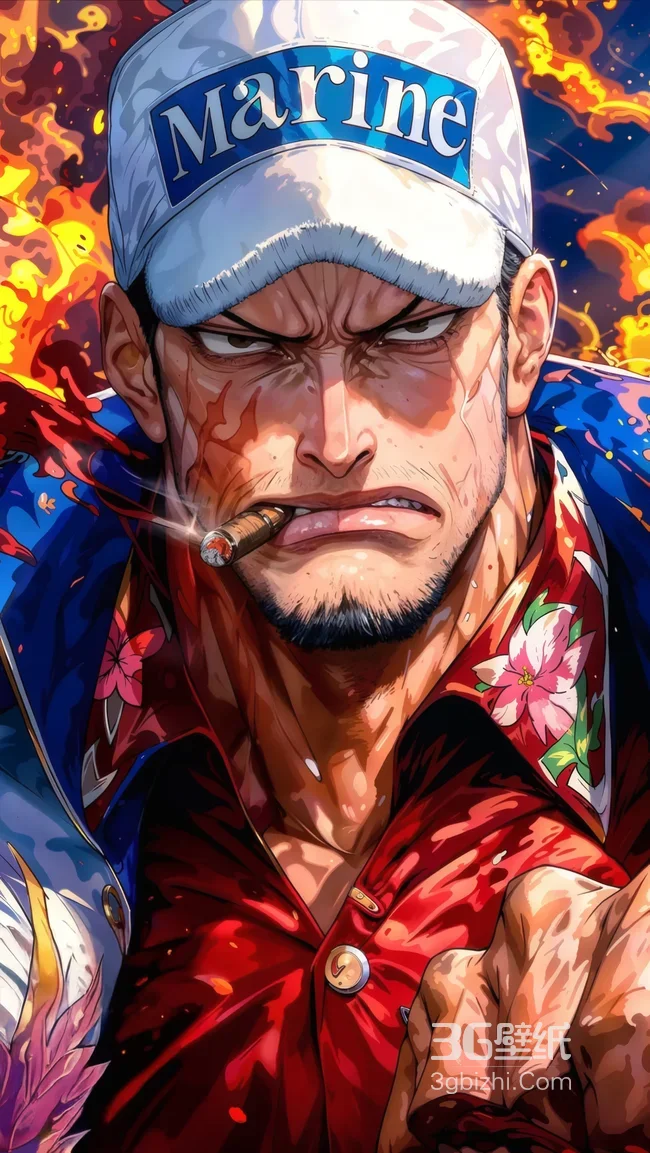 海贼王海军将领霸气特写 热血战斗场景动漫角色高清1