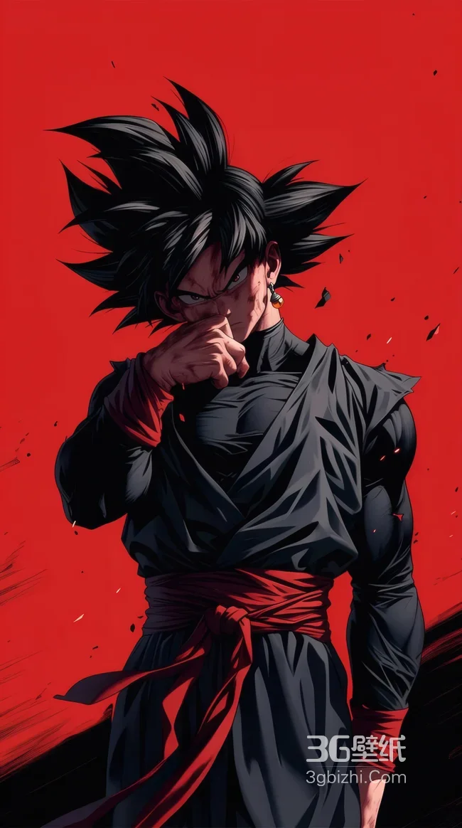 龙珠超黑悟空暗黑风壁纸 扎马斯帅气战斗造型1
