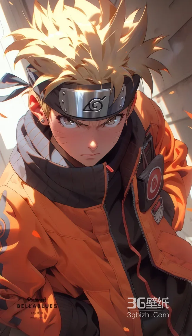 火影忍者漩涡鸣人AI绘热血动漫风壁纸1