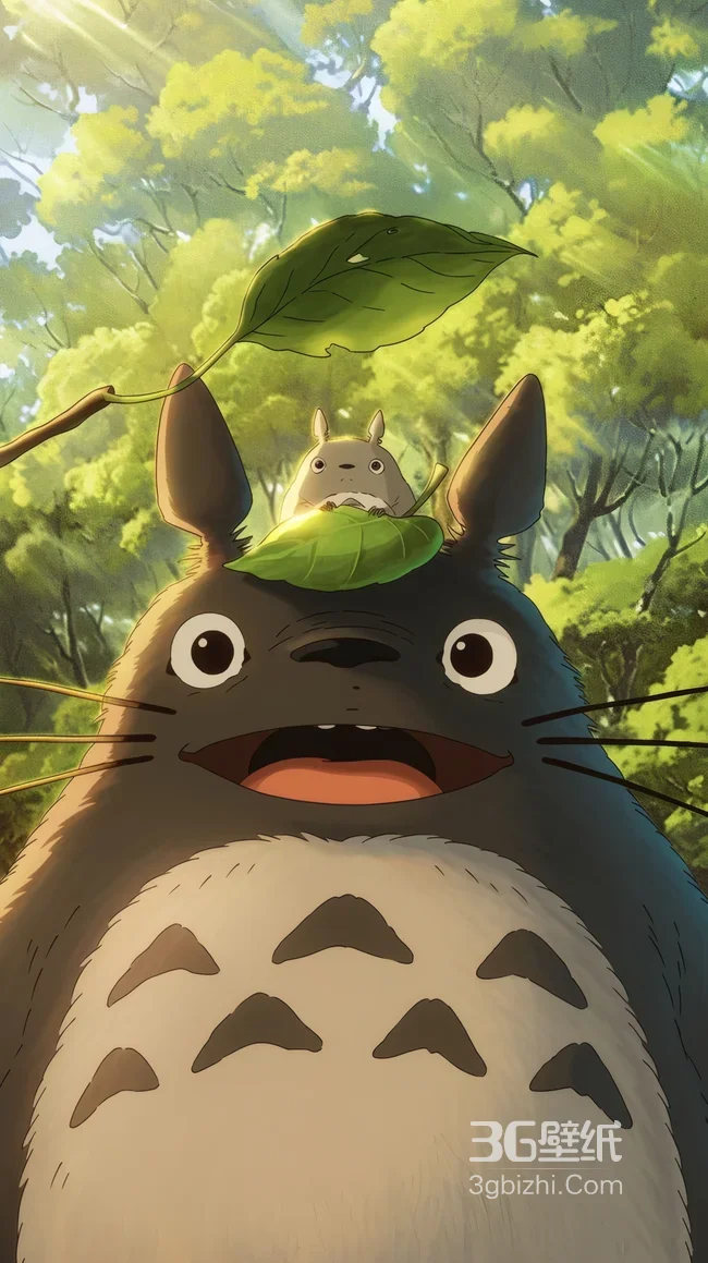 「治愈系动画壁纸 | 龙猫与森林的温柔邂逅 高清桌面背景」1
