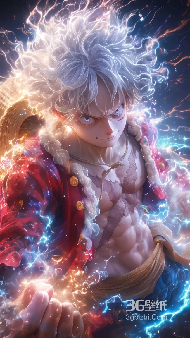 海贼王路飞五档尼卡形态炫光特效 热血动漫角色1