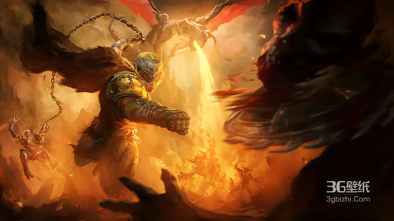 毁灭战士(Doom)地狱激战恶魔战斗壁纸1