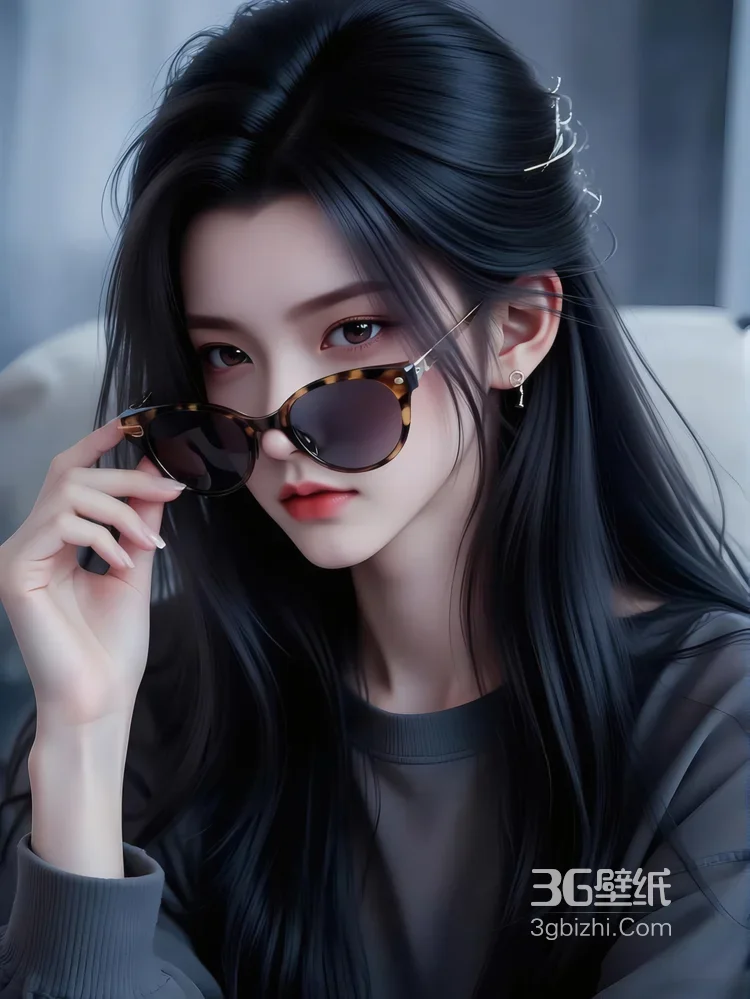 黑衣冷艳女子倚复古石楼栏杆 暗黑时尚写真，美女西装暴徒霸气套图7