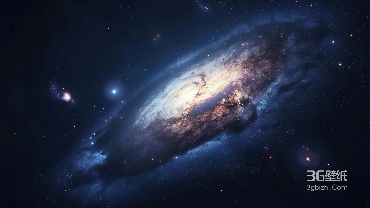 浩瀚宇宙螺旋星系星空壁纸 科幻深空天体背景1
