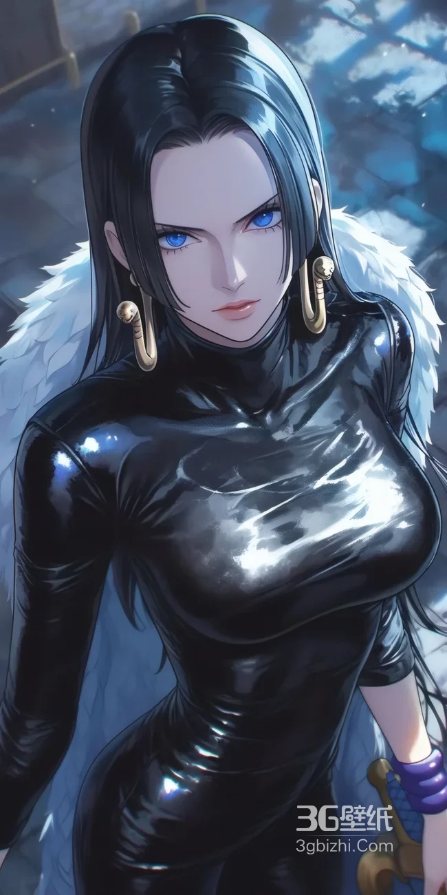 海贼王女帝波雅汉库克黑皮衣冷艳壁纸 动漫壁纸1