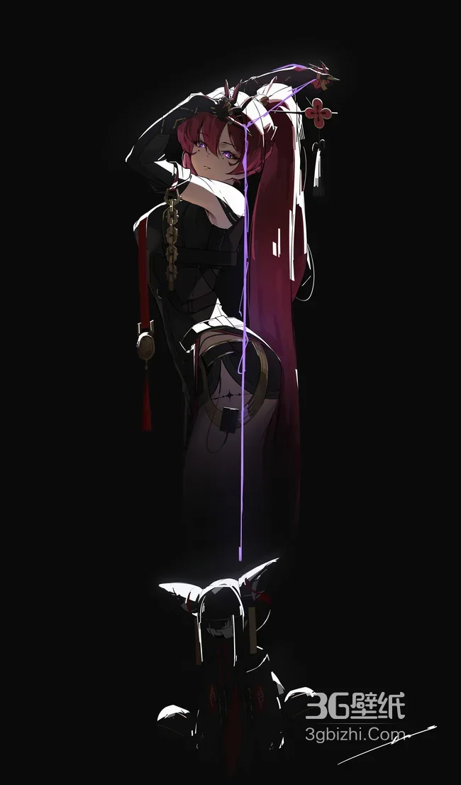 崩坏星穹铁道姬子 暗黑系角色立绘 游戏壁纸1