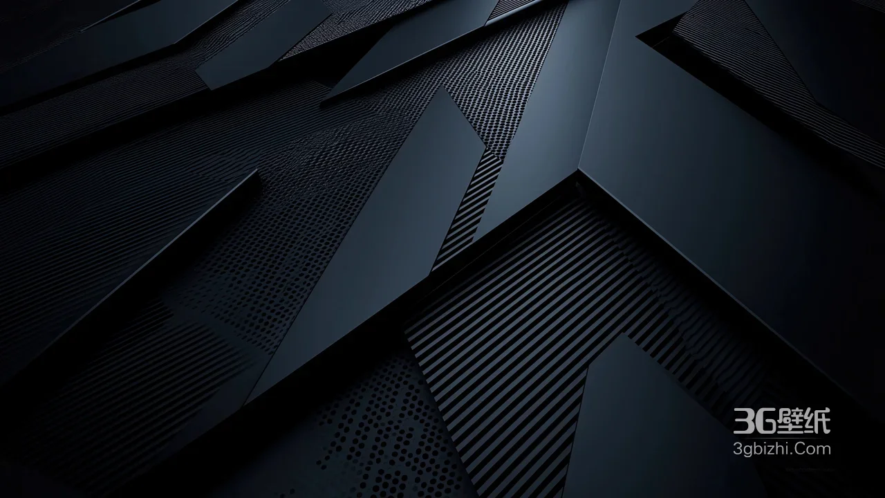 极简科技风几何立体纹理桌面背景 商务科技壁纸1