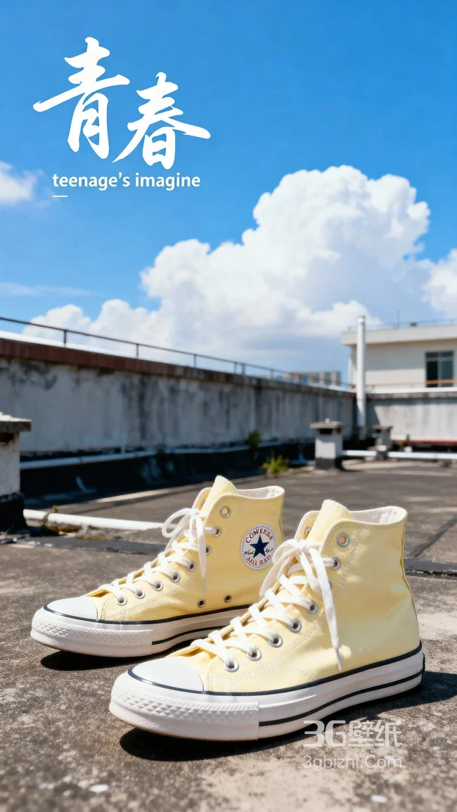 蓝天下的运动鞋1