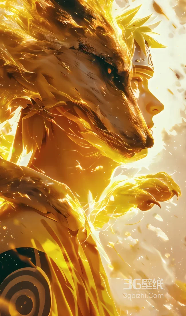 鸣人·九尾查克拉形态 炫光金黄 火影忍者 氛围感拉满1