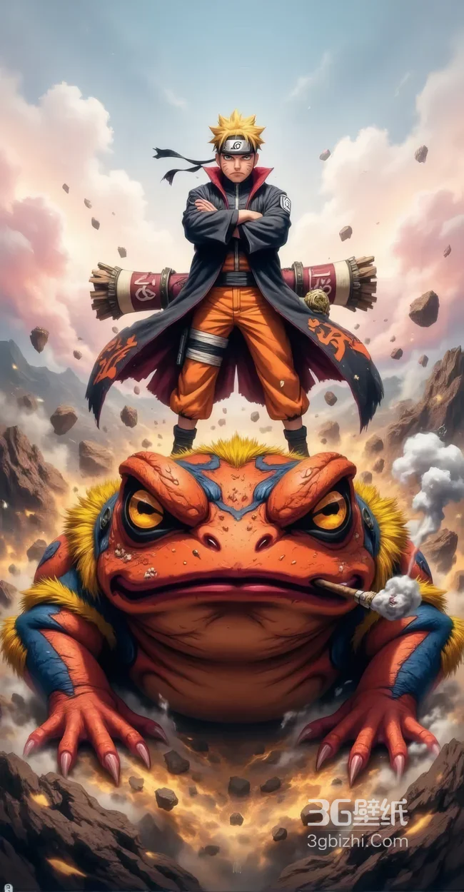 漩涡鸣人·仙术披风立蛤蟆 火影忍者热血二次元 高清无水印1