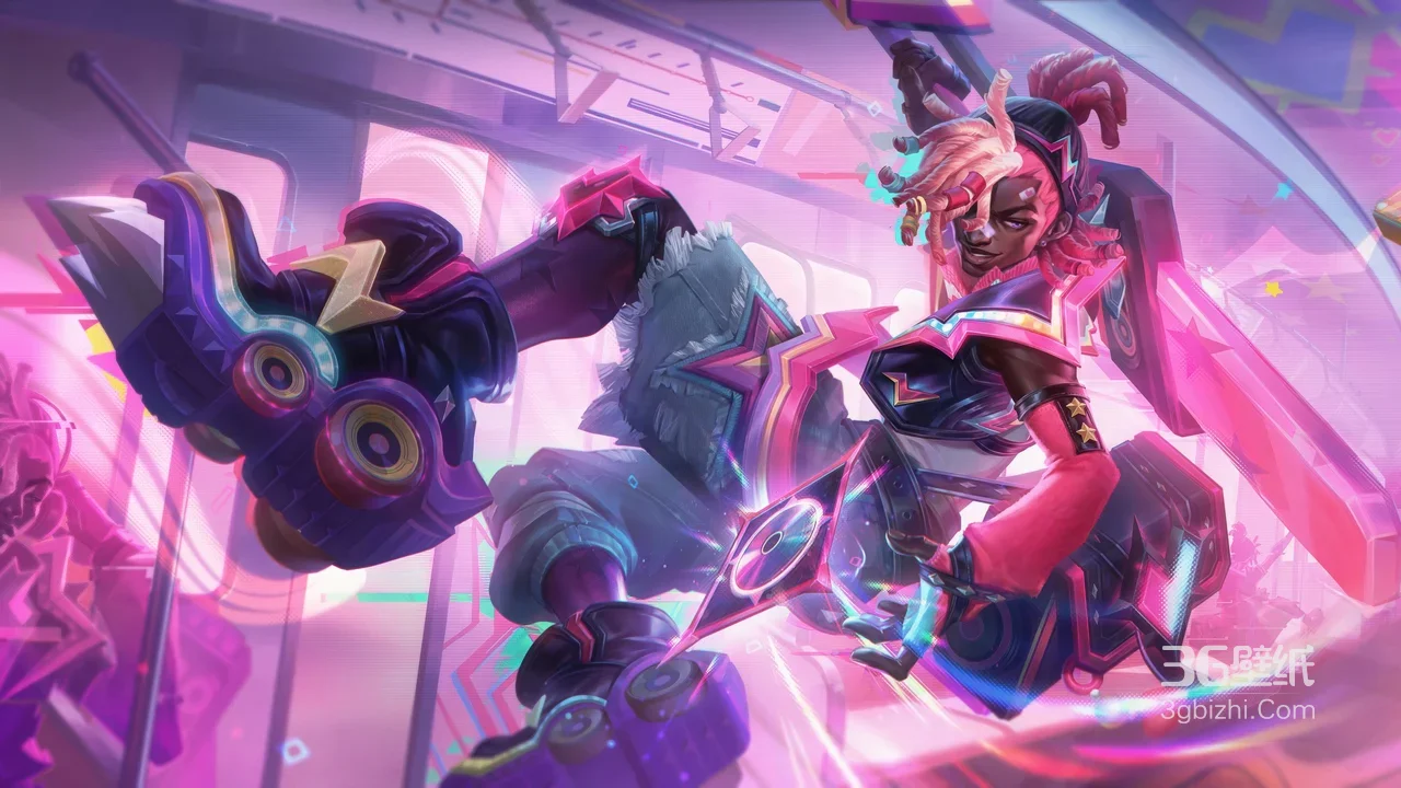 英雄联盟 尼菈·赛博霓虹机械风 高清无水印1