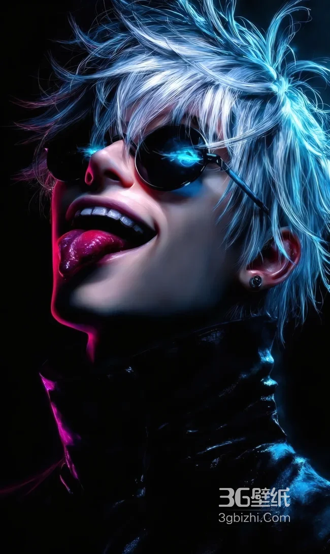 五条悟·电光发丝暗黑潮酷 咒术回战高清无水印1