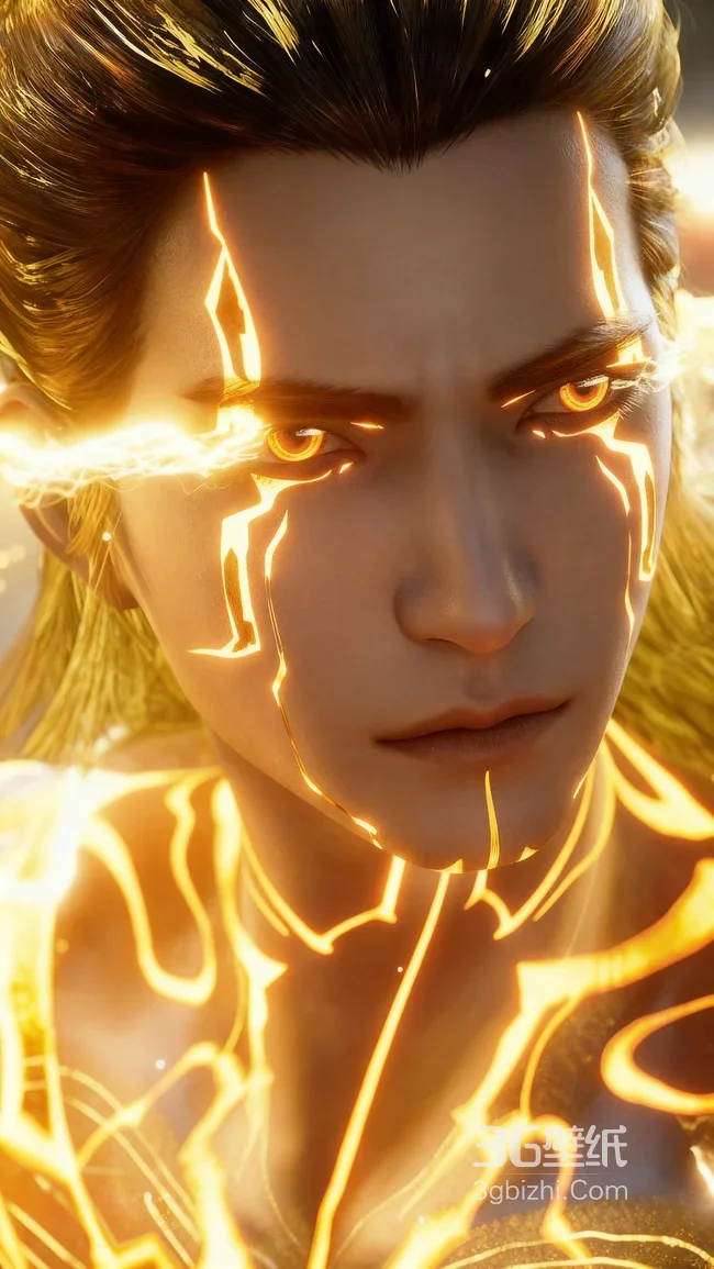 《遮天》里的叶凡 四极境·金色电光爆发 国漫玄幻风 氛围感拉满1