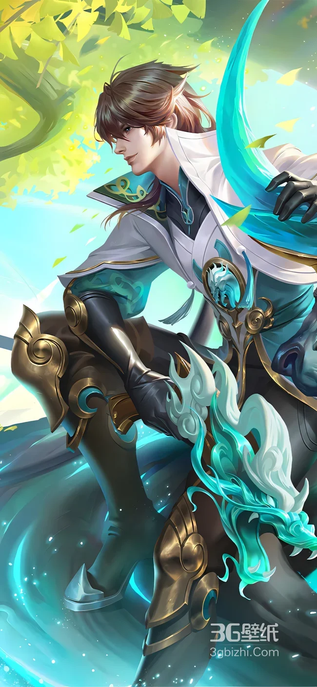 诸葛亮·青蓝飘带龙纹衣袍 王者荣耀国风唯美超高清全屏1