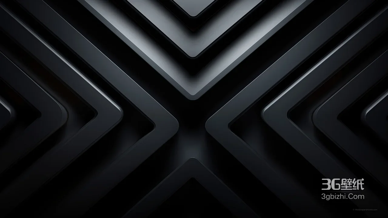 暗黑立体几何线条·科技感宽屏车机壁纸 高质感电脑壁纸精选1