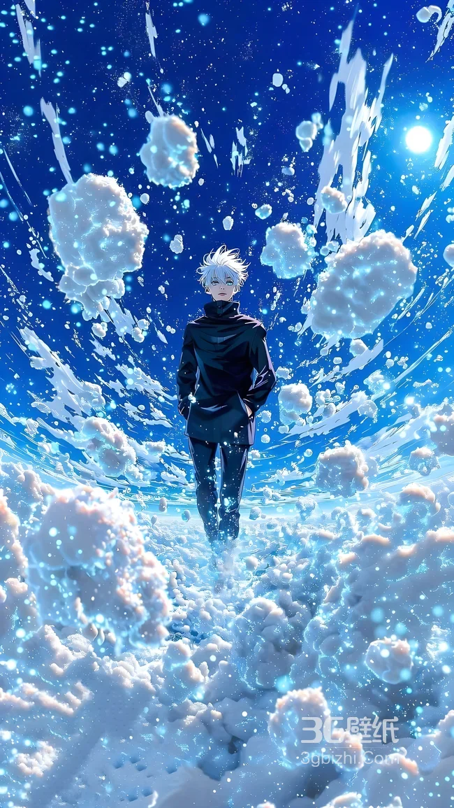 五条悟·云雾漫步 咒术回战二次元唯美风高清全屏1