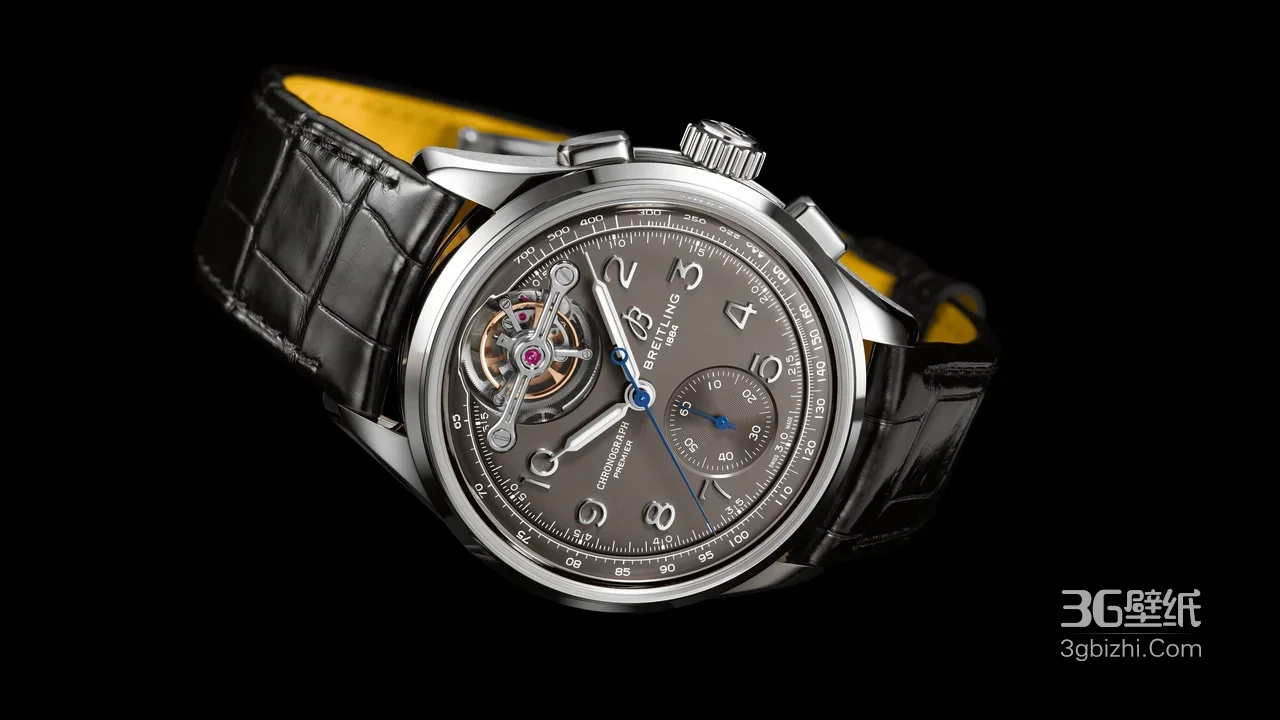 百年灵陀飞轮计时腕表·奢华机械风 精密工艺桌面背景1