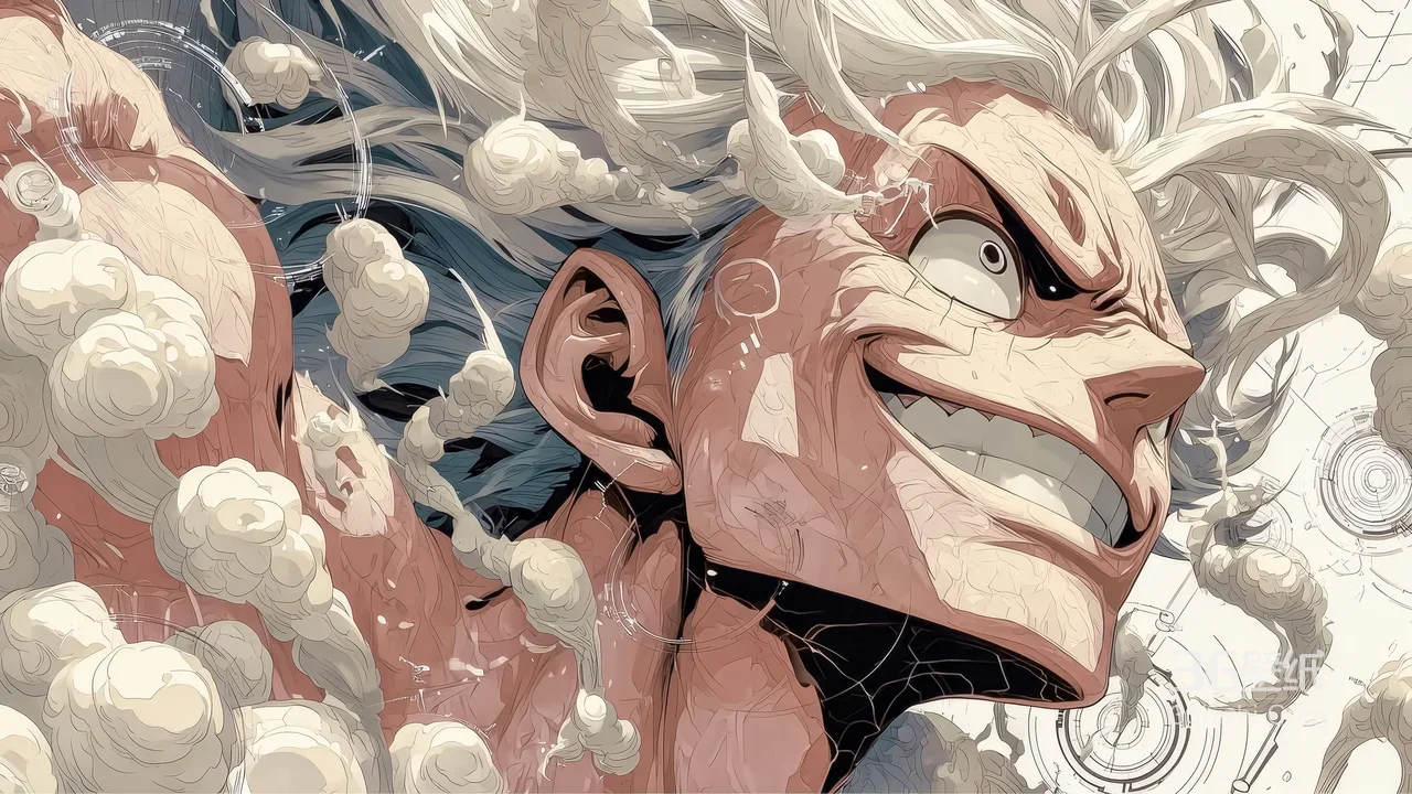 路飞·尼卡形态 日漫插画风 海贼王热血电脑壁纸1