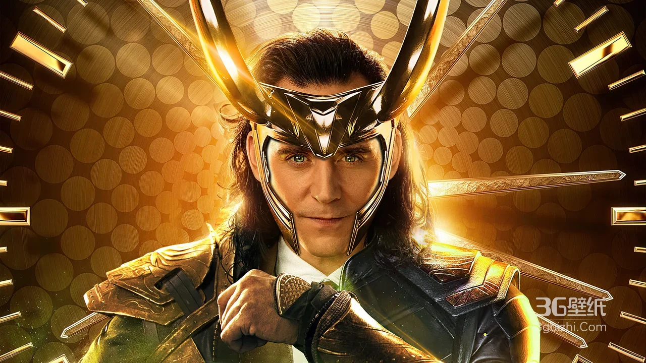 洛基·金色角盔战甲 华丽影视风 漫威《洛基》剧集高清壁纸风1