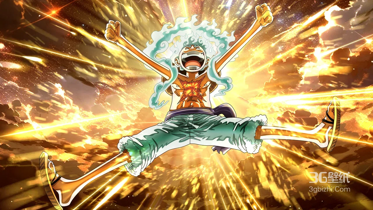 蒙奇·D·路飞·尼卡形态 航海王热血动漫宽屏桌面壁纸1