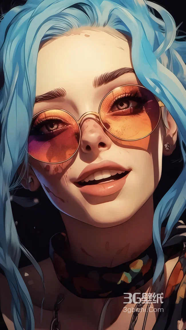 金克丝·蓝发朋克·英雄联盟游戏角色高人气壁纸1