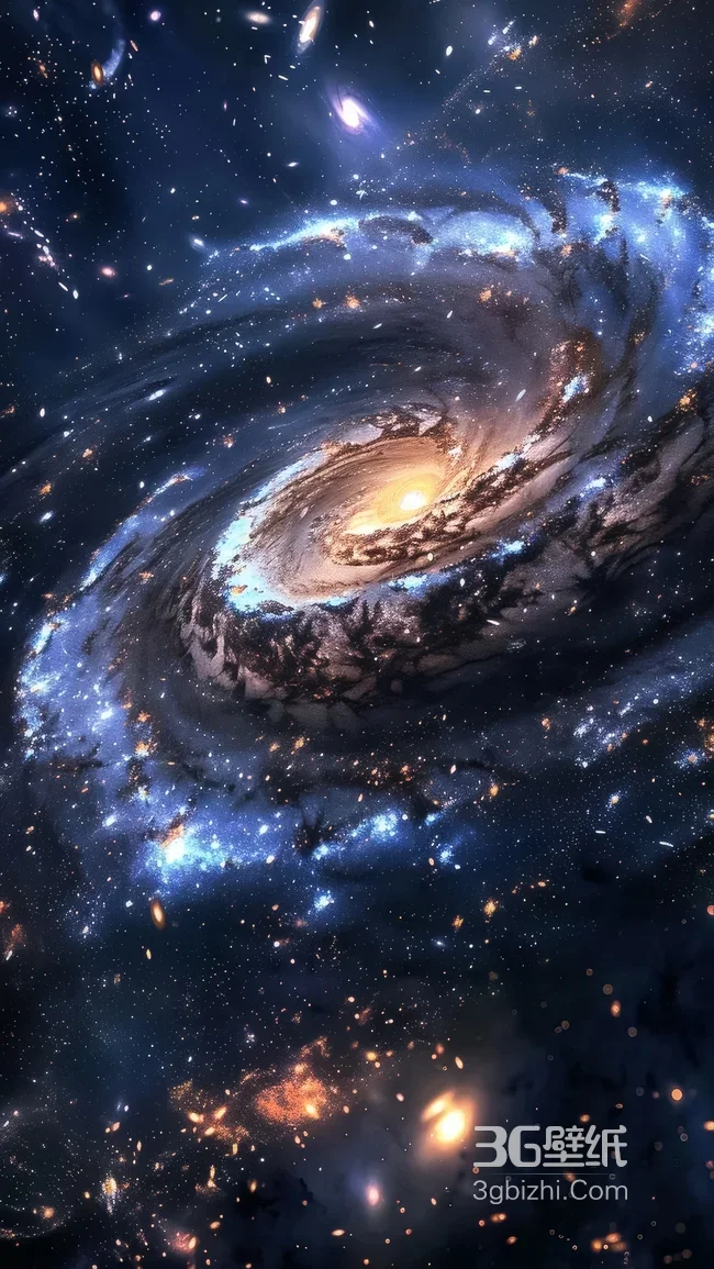 宇宙漩涡星系·唯美科幻风 震撼星空手机壁纸1
