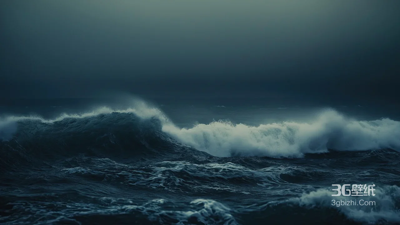深海怒涛·暗黑写实风 震撼海洋电脑壁纸1
