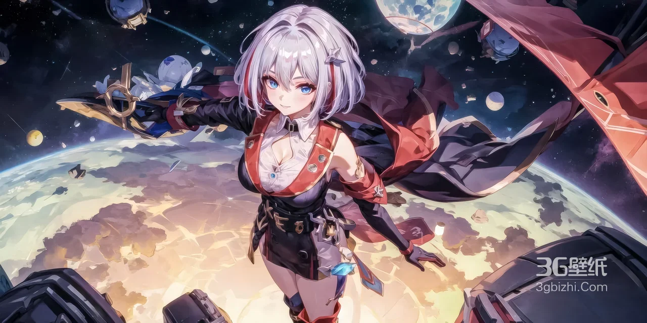 银狼（崩坏：星穹铁道）星际冒险 二次元科幻宽屏电脑壁纸1