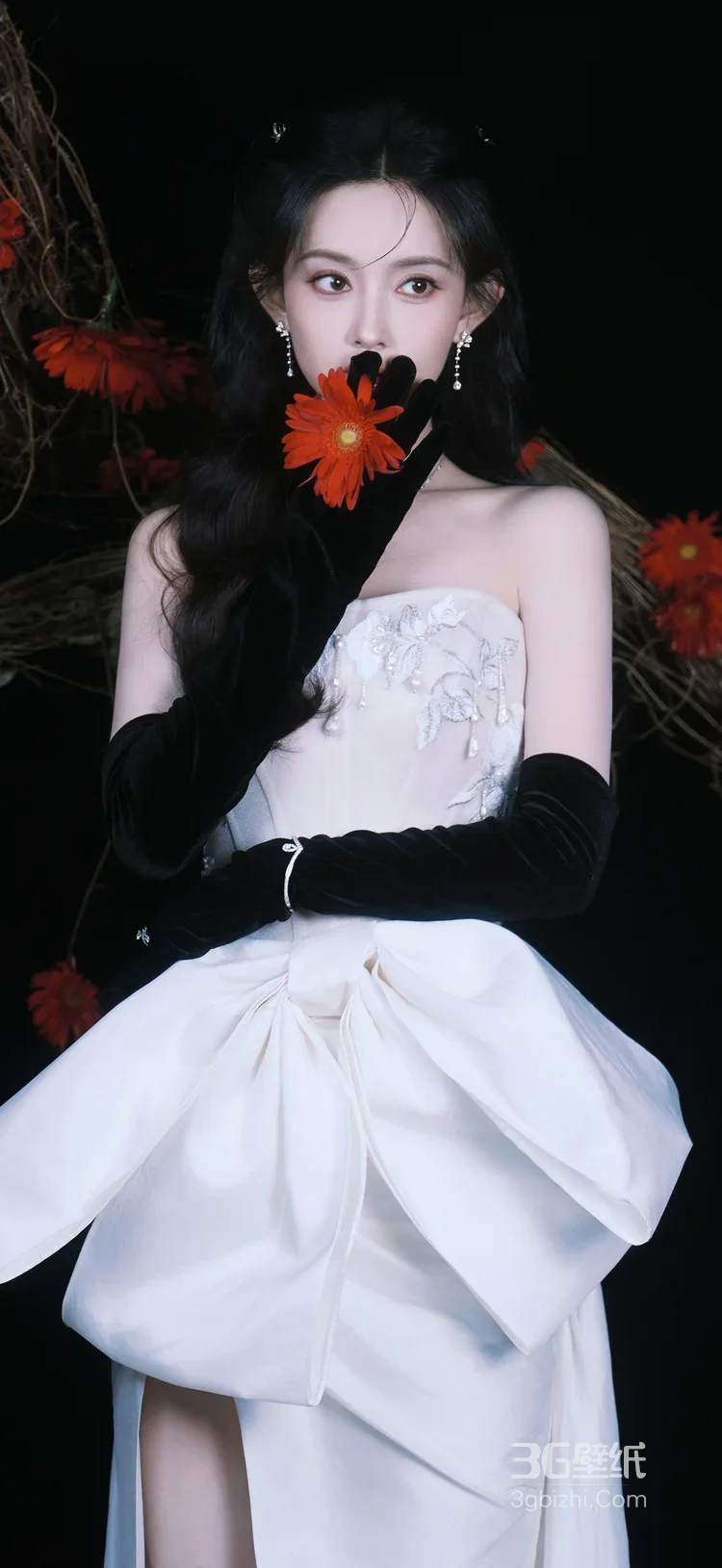 杨超越·暗黑奢华造型 复古优雅风艺术写真8