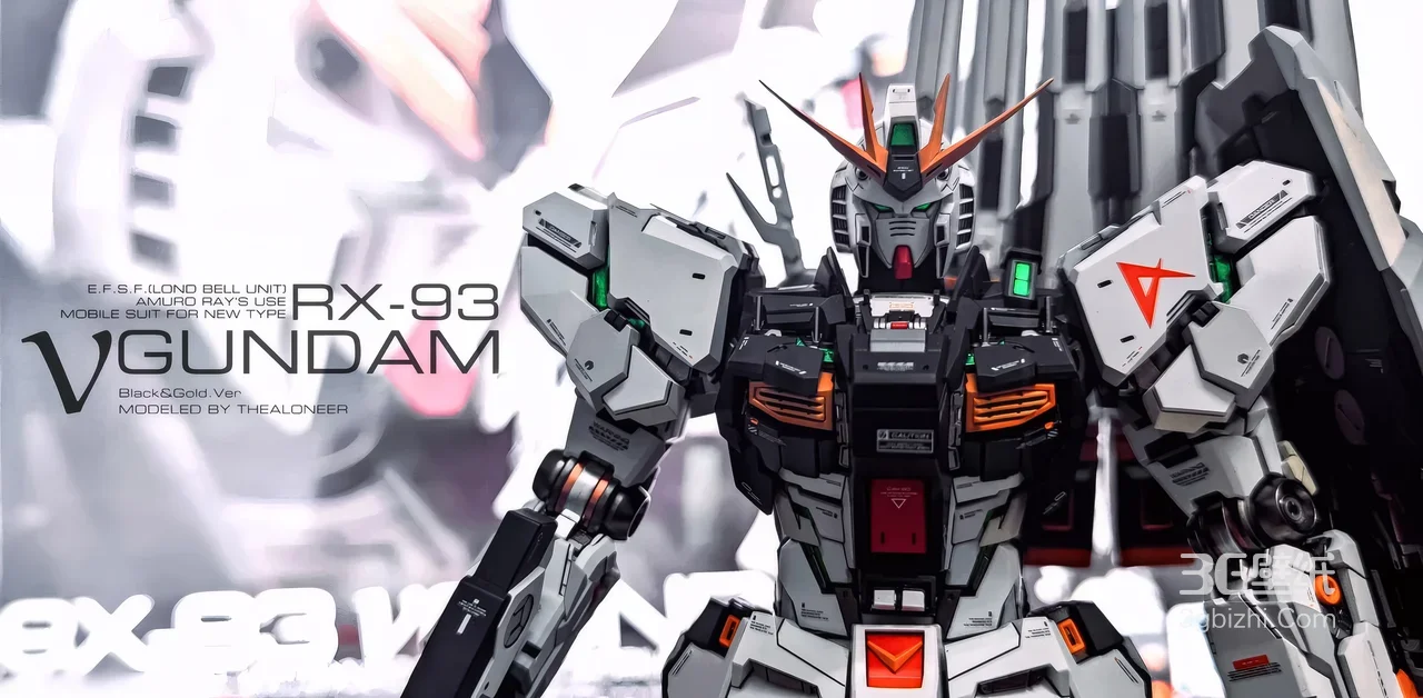 机动战士高达RX-93 ν高达·机械写实风宽屏车机壁纸1