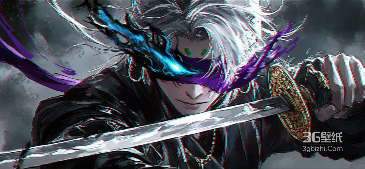 沧元图·薛苦·暗黑风剑气环绕 宽屏车机桌面1