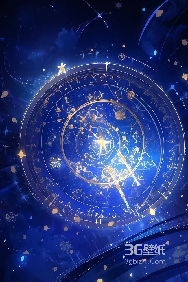 星象魔法阵·唯美梦幻二次元风 神秘星轨手机壁纸推荐1