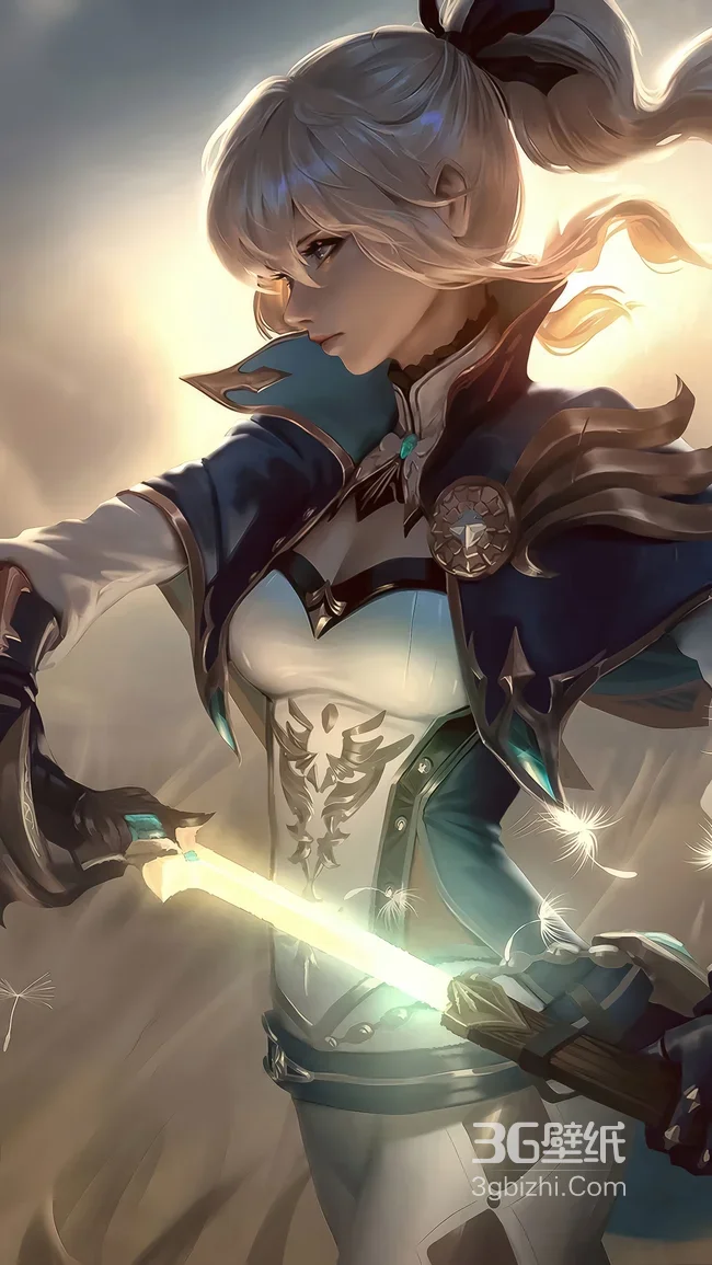 琴·持剑英姿 原神写实唯美风 高画质游戏角色壁纸1