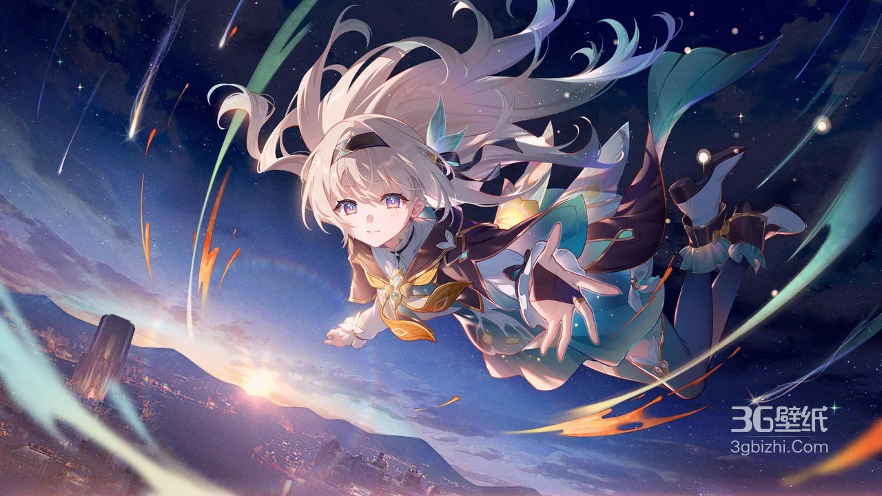 流萤·星轨翱翔 二次元唯美 崩坏：星穹铁道 宽屏壁纸1