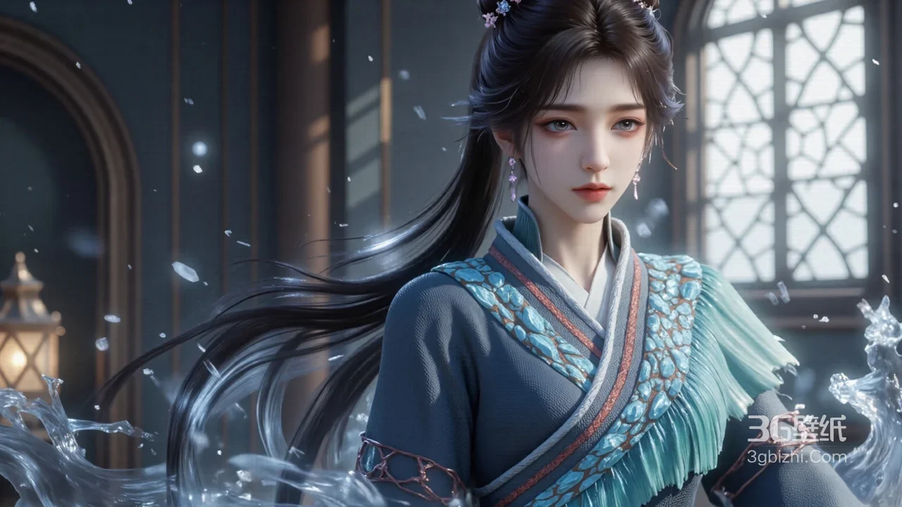 国漫《凡人修仙传》梅凝·水韵灵动 仙侠风电脑壁纸1