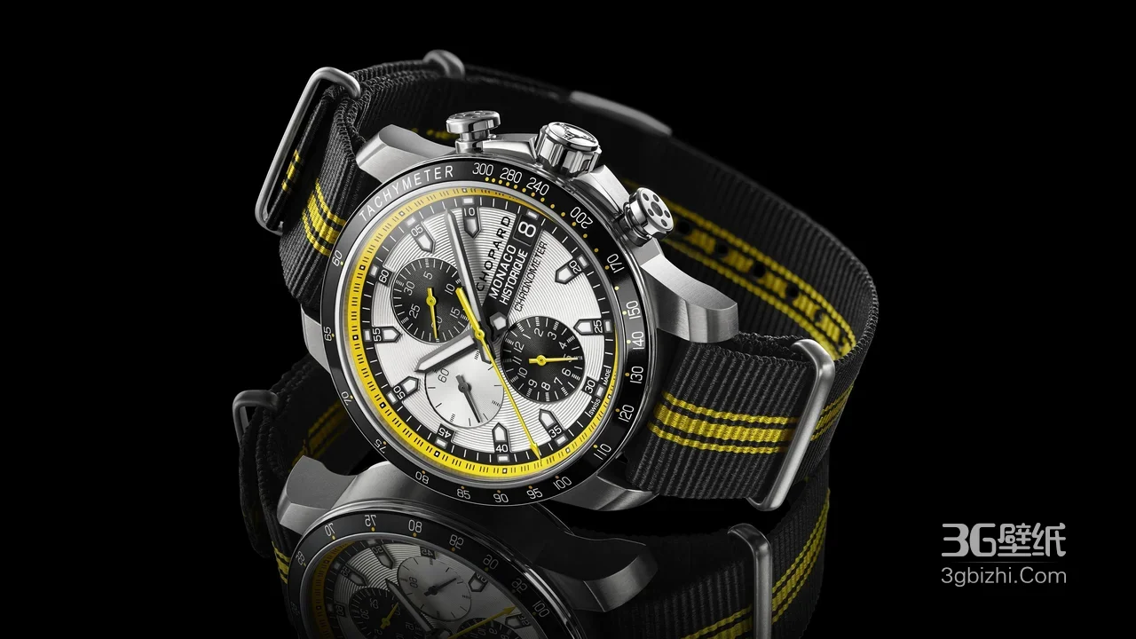 萧邦Mille Miglia计时码表·机械酷感·机械腕表高清壁纸1