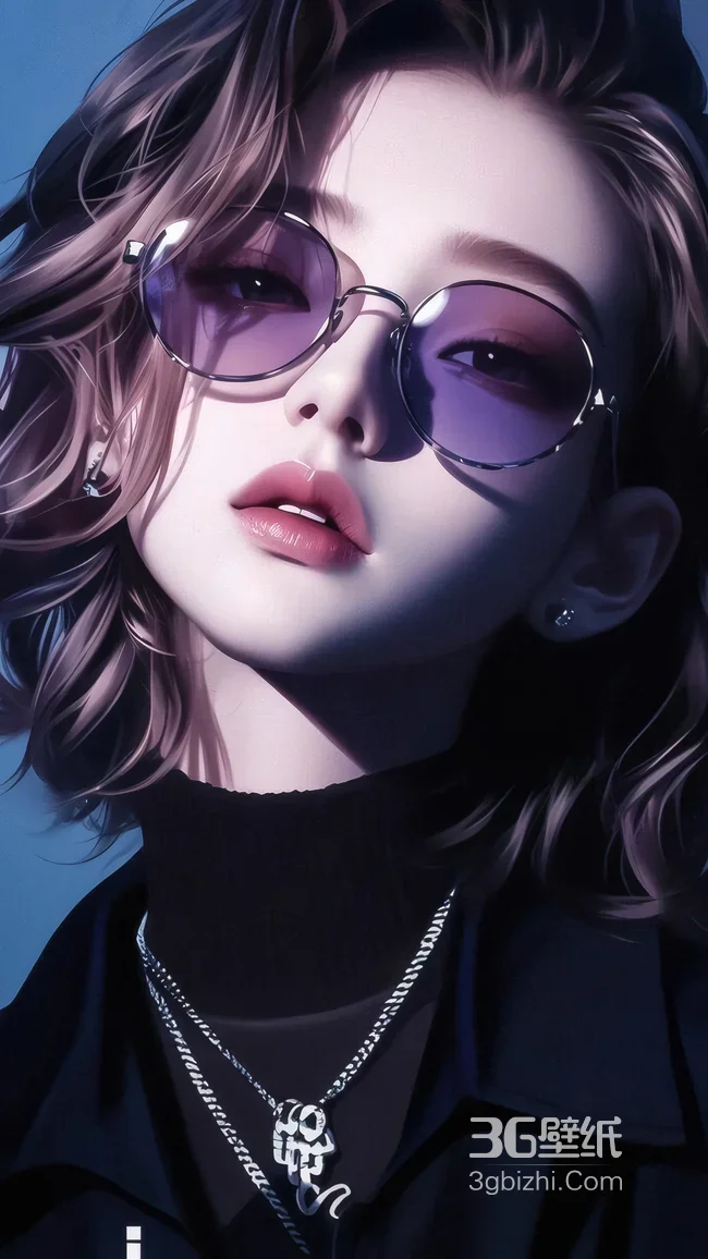 潮流酷帅帅哥·写实暗黑风原创插画 高质感手机壁纸1