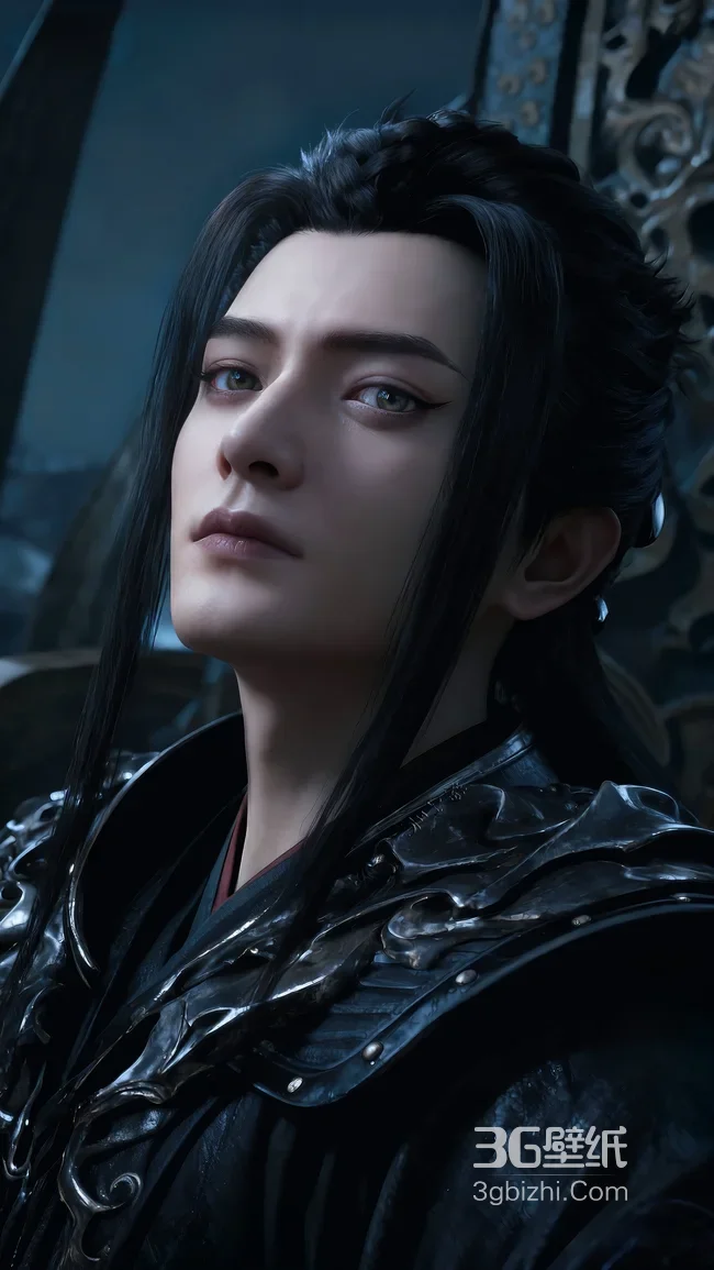 古风帅哥·王婵·暗黑国风铠甲 国漫精致建模 热门古风壁纸1