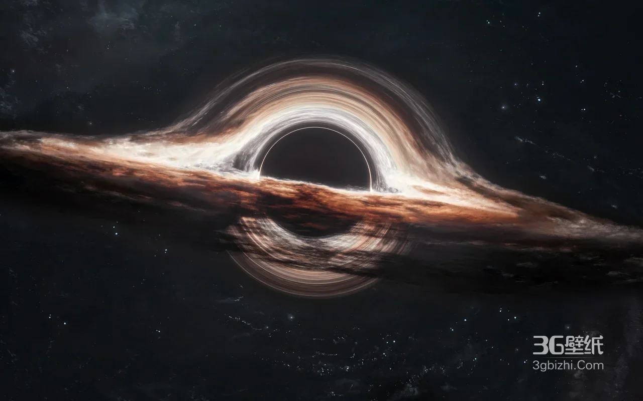 黑洞吸积盘·写实宇宙场景·星际尘埃环绕宇宙奇观高清1