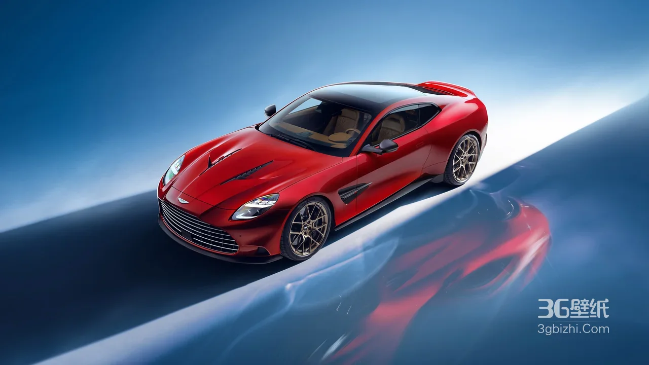 阿斯顿马丁红色超跑·超现实科技风 写实汽车桌面1